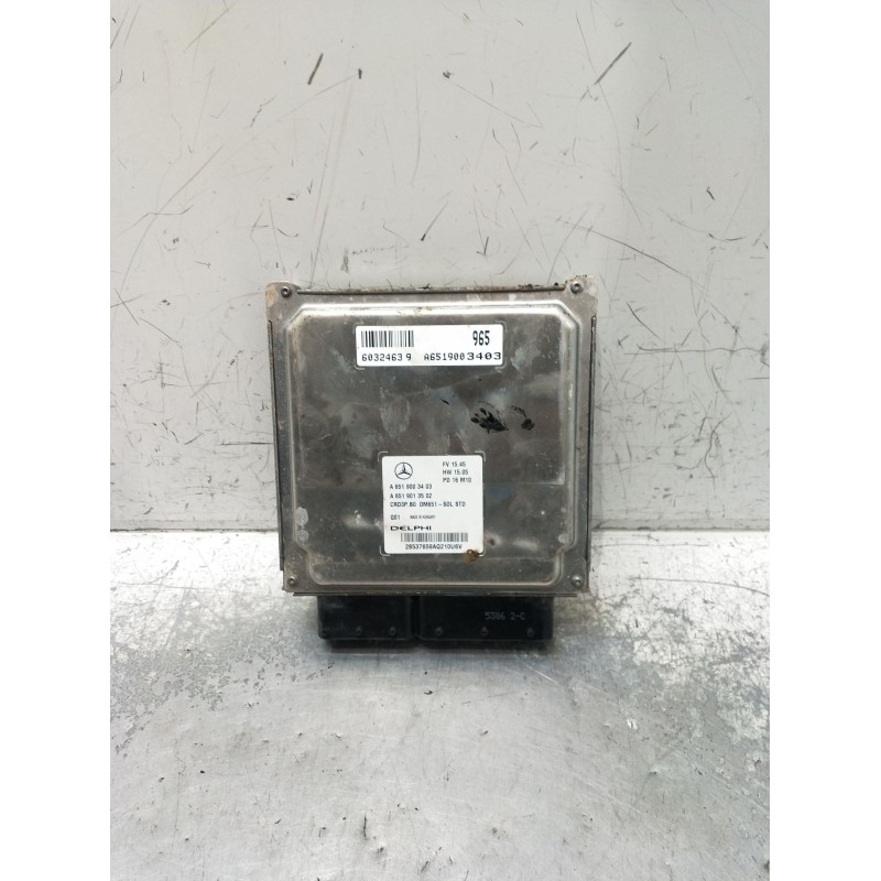 Recambio de centralita motor uce para mercedes-benz sprinter 3,5-t furgoneta (b906) 314 cdi (906.631, 906.633, 906.635, 906.637)