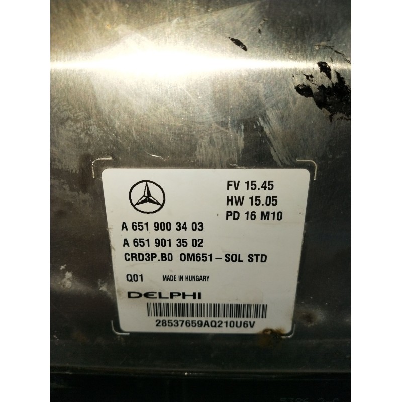 Recambio de centralita motor uce para mercedes-benz sprinter 3,5-t furgoneta (b906) 314 cdi (906.631, 906.633, 906.635, 906.637)