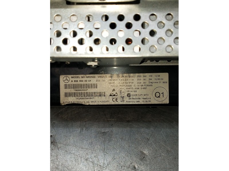 Recambio de sistema audio / radio cd para mercedes-benz sprinter 3,5-t furgoneta (b906) 314 cdi (906.631, 906.633, 906.635, 906.