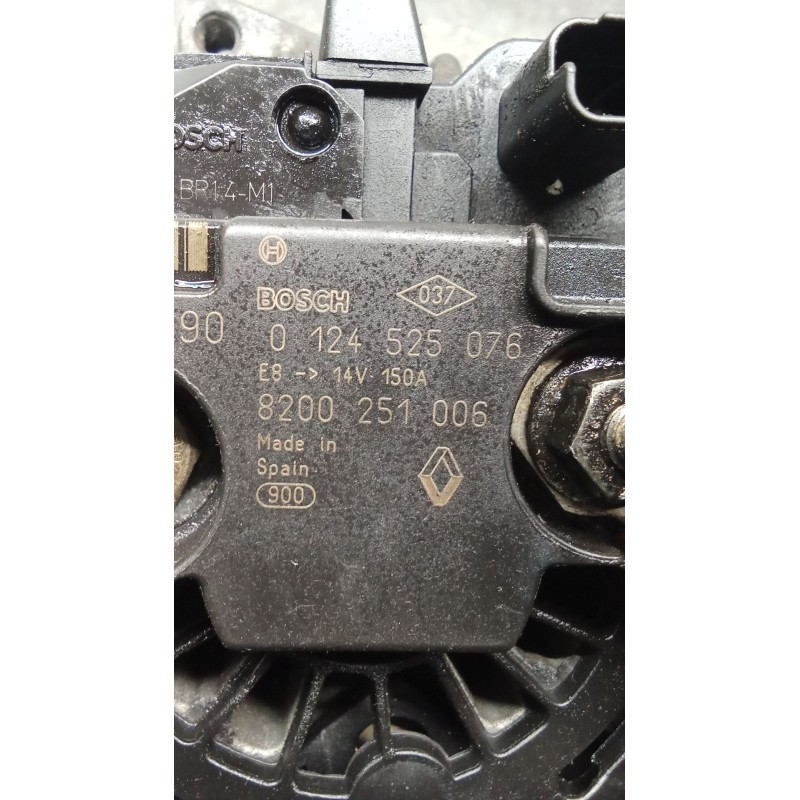 Recambio de alternador para renault laguna ii (bg0/1_) 1.9 dci (bg1a, bg1w, bg0g) referencia OEM IAM 8200251006 0124525076 150A
