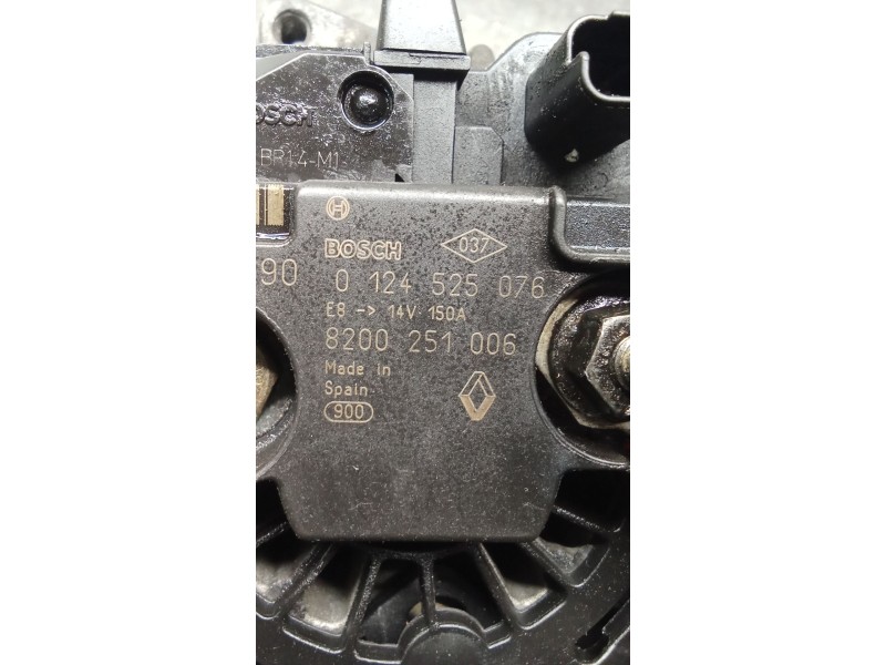 Recambio de alternador para renault laguna ii (bg0/1_) 1.9 dci (bg1a, bg1w, bg0g) referencia OEM IAM 8200251006 0124525076 150A