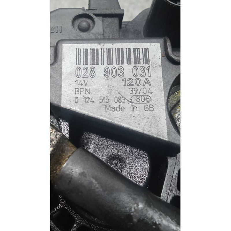 Recambio de alternador para volkswagen passat b5.5 (3b3) 1.9 tdi referencia OEM IAM 028903031 0124515083 120A
