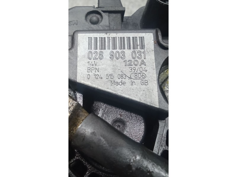Recambio de alternador para volkswagen passat b5.5 (3b3) 1.9 tdi referencia OEM IAM 028903031 0124515083 120A