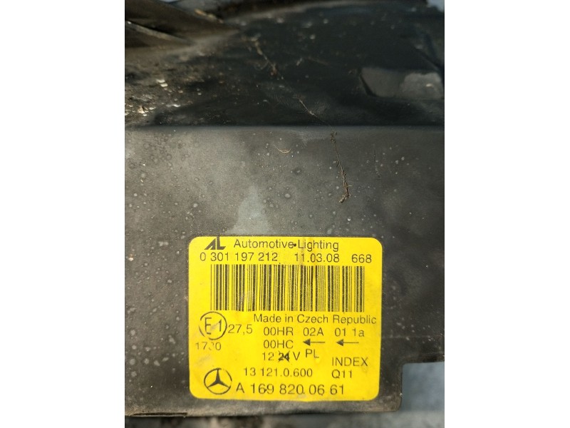 Recambio de faro derecho para mercedes-benz clase a (w169) a 180 cdi (169.007, 169.307) referencia OEM IAM A1698200661 030119721
