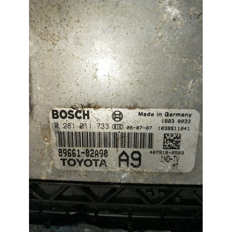 Recambio de centralita motor uce para toyota corolla (_e12_) 1.4 d (nde120_) referencia OEM IAM 0281011733 8966102A90 1039S11041