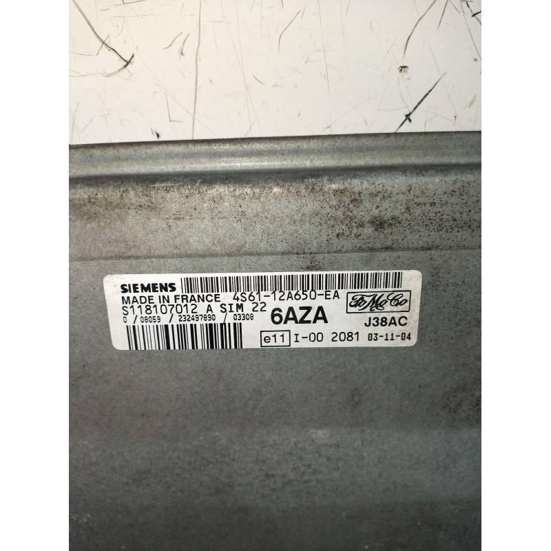 Recambio de centralita motor uce para ford fiesta v (jh_, jd_) 1.4 16v referencia OEM IAM 4S6112A650EA S118107012 232497890 2002