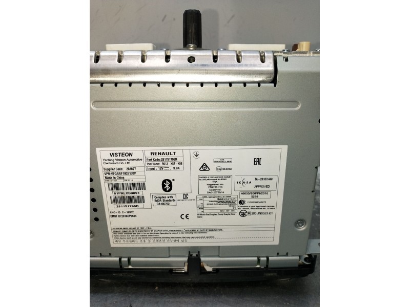 Recambio de sistema audio / radio cd para dacia spring ev (b6m1) referencia OEM IAM 281077 281151798R R013X87X98