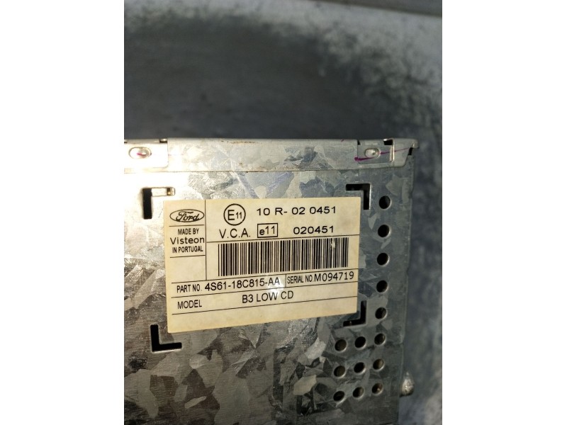 Recambio de sistema audio / radio cd para ford fiesta v (jh_, jd_) 1.4 16v referencia OEM IAM 10R020451 M094719 2002