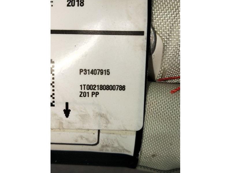 Recambio de airbag cortina delantero derecho para volvo xc40 (536) d4 awd referencia OEM IAM P31407915  