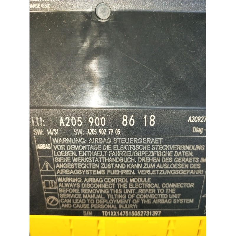 Recambio de kit airbag para mercedes-benz clase c (w205) c 400 4-matic (205.066) referencia OEM IAM   