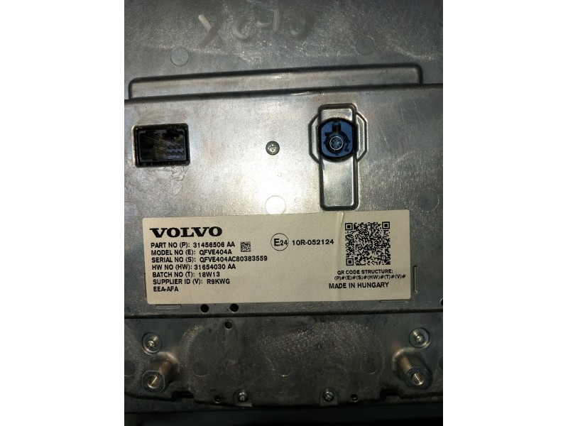 Recambio de pantalla multifuncion para volvo xc40 (536) d4 awd referencia OEM IAM 31456506AA 31654030AA 