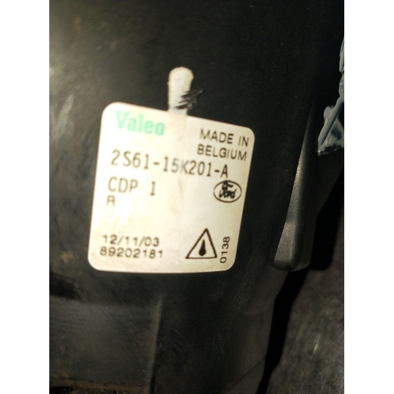 Recambio de faro antiniebla derecho para ford fiesta v (jh_, jd_) 1.4 16v referencia OEM IAM 2S6115K201A 2002 3P
