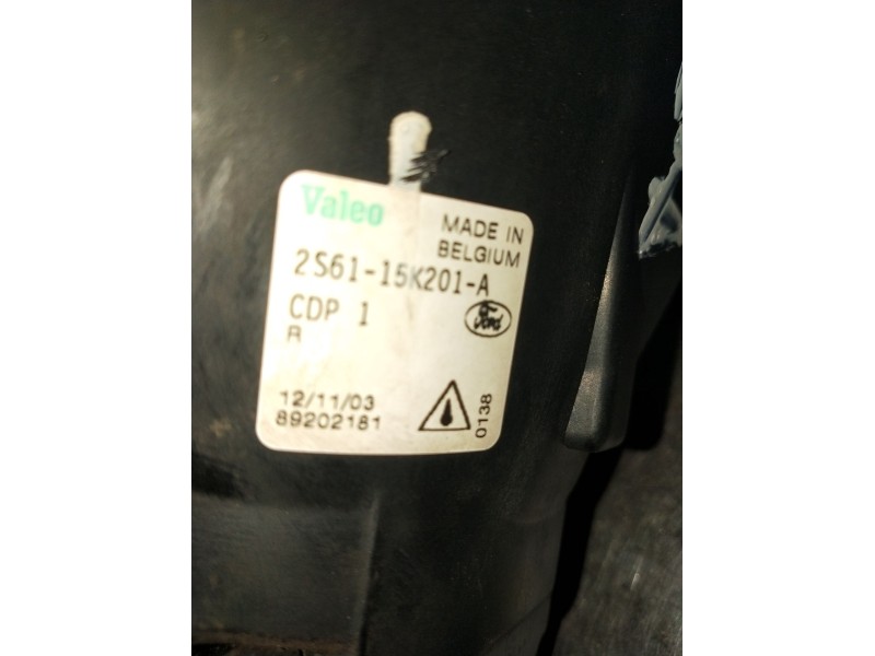 Recambio de faro antiniebla derecho para ford fiesta v (jh_, jd_) 1.4 16v referencia OEM IAM 2S6115K201A 2002 3P