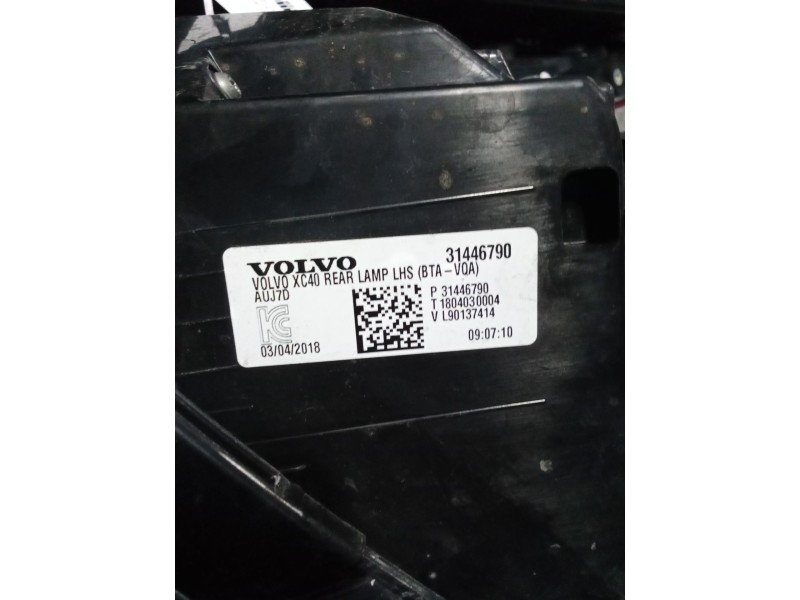 Recambio de piloto trasero izquierdo para volvo xc40 (536) d4 awd referencia OEM IAM   