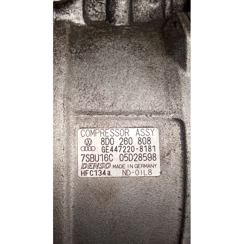 Recambio de compresor aire acondicionado para volkswagen passat b5.5 (3b3) 1.9 tdi referencia OEM IAM 8D0260808 GE4472208181 