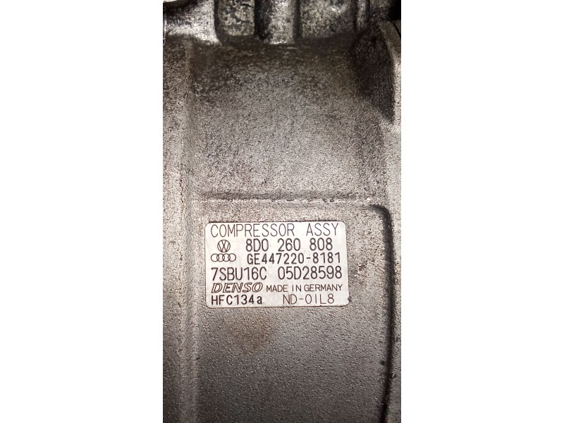 Recambio de compresor aire acondicionado para volkswagen passat b5.5 (3b3) 1.9 tdi referencia OEM IAM 8D0260808 GE4472208181 