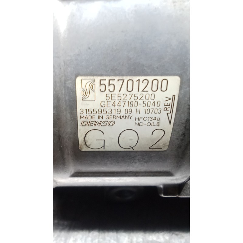 Recambio de compresor aire acondicionado para opel corsa d cosmo referencia OEM IAM 55701200  