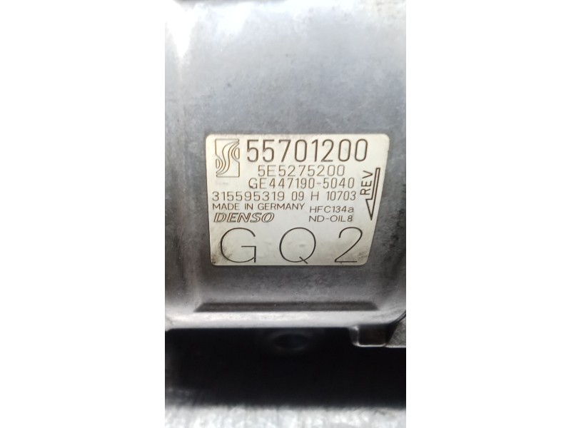 Recambio de compresor aire acondicionado para opel corsa d cosmo referencia OEM IAM 55701200  