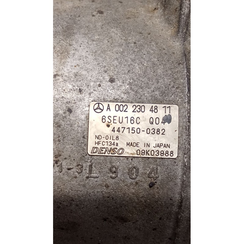 Recambio de compresor aire acondicionado para mercedes-benz clase a (w169) a 180 cdi (169.007, 169.307) referencia OEM IAM A0022