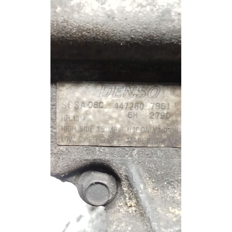 Recambio de compresor aire acondicionado para toyota corolla (_e12_) 1.4 d (nde120_) referencia OEM IAM SCSA06C447260 SCSA06C447
