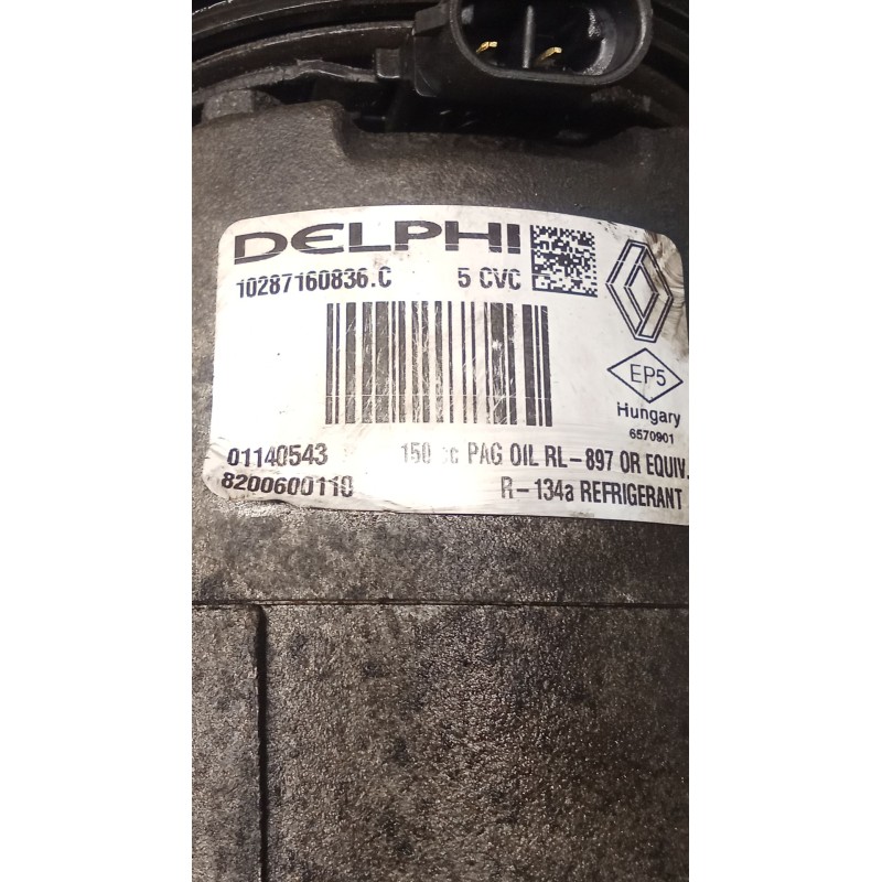 Recambio de compresor aire acondicionado para renault megane ii (bm0/1_, cm0/1_) 1.5 dci (bm1e, cm1e) referencia OEM IAM 8200600