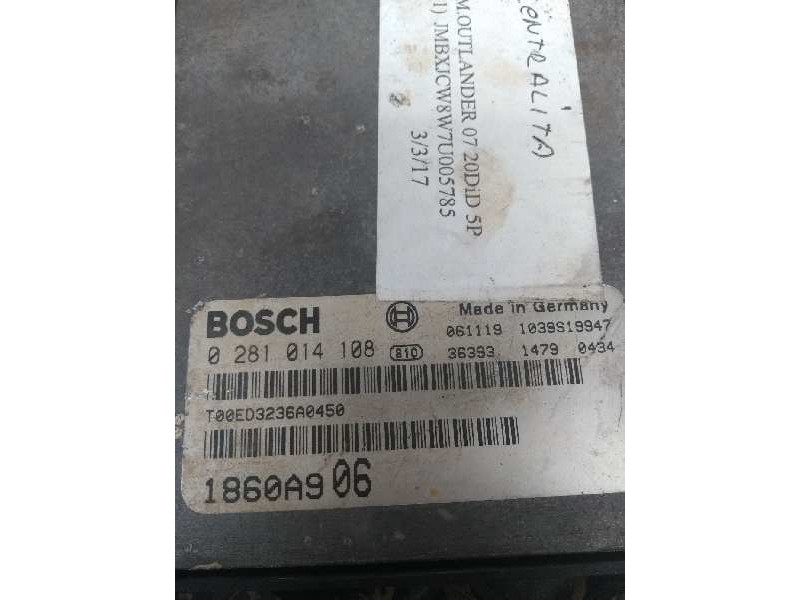 Recambio de centralita motor uce para mitsubishi outlander (cw0) 2.0 di-d intense referencia OEM IAM 0281014108 1860A906 