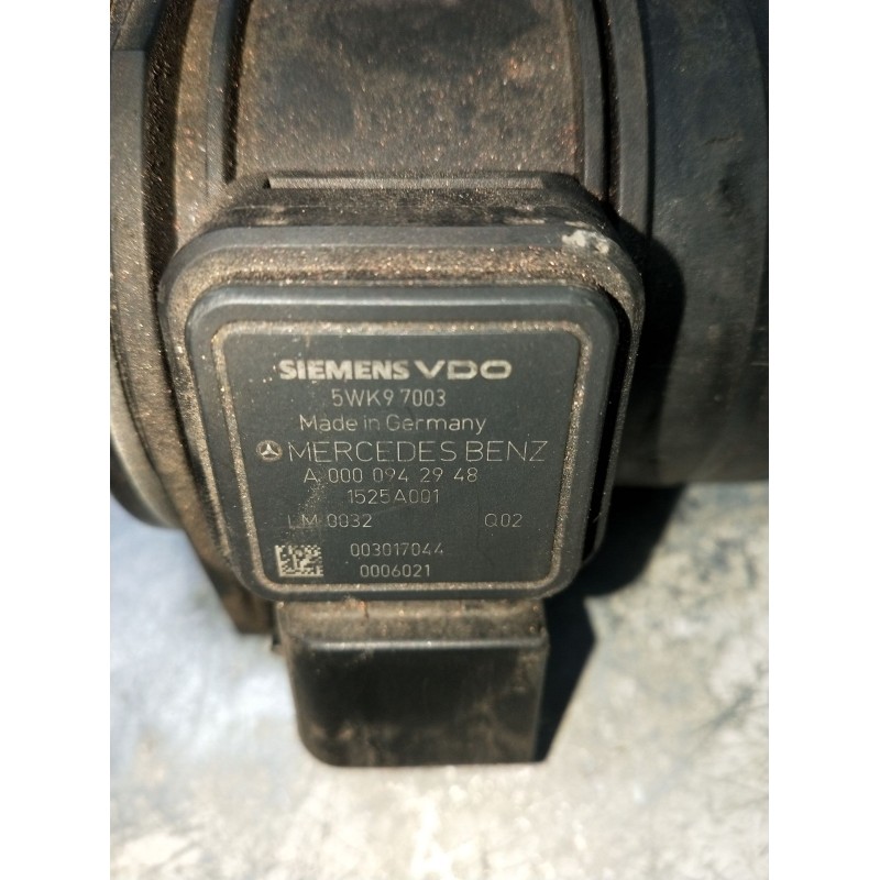 Recambio de caudalimetro para mercedes-benz clase a (w169) a 180 cdi (169.007, 169.307) referencia OEM IAM A0000942948 1525A001 