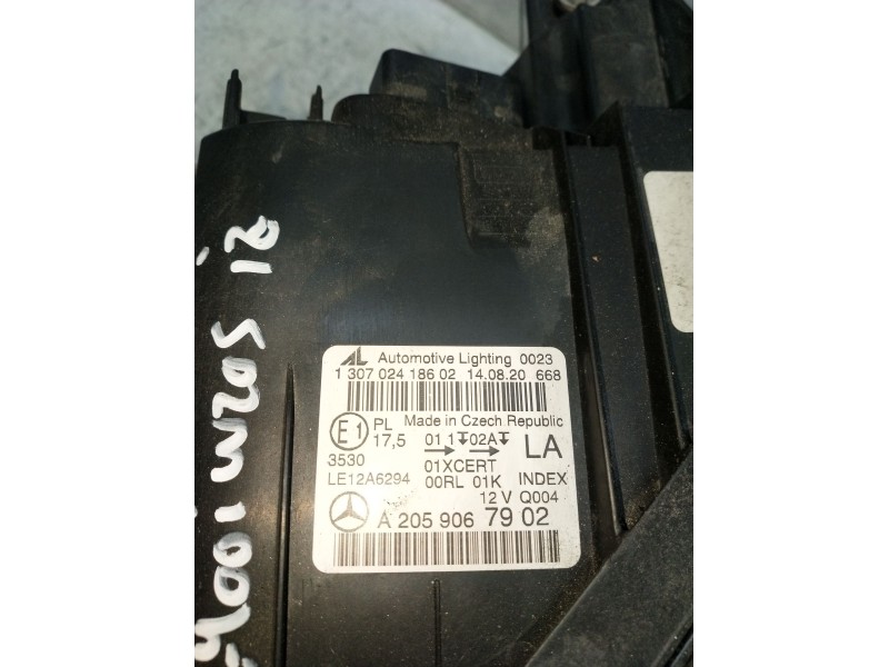 Recambio de faro izquierdo para mercedes-benz clase c (w205) c 400 4-matic (205.066) referencia OEM IAM A2059067902 130702418602