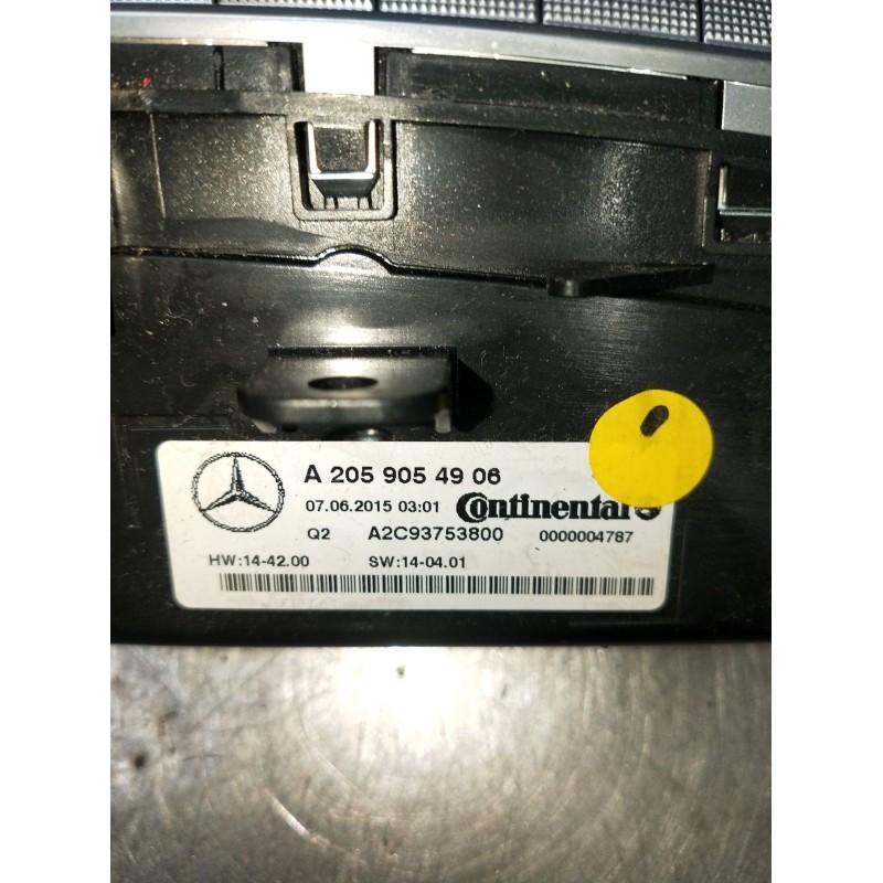 Recambio de mando calefaccion / aire acondicionado para mercedes-benz clase c (w205) c 400 4-matic (205.066) referencia OEM IAM 