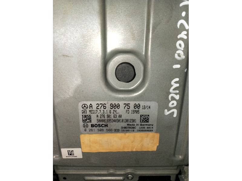 Recambio de centralita motor uce para mercedes-benz clase c (w205) c 400 4-matic (205.066) referencia OEM IAM A2769007500 0261S0