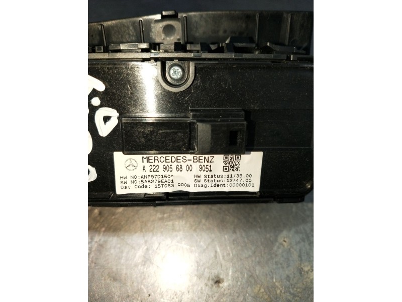 Recambio de mando elevalunas delantero izquierdo para mercedes-benz clase c (w205) c 400 4-matic (205.066) referencia OEM IAM A2