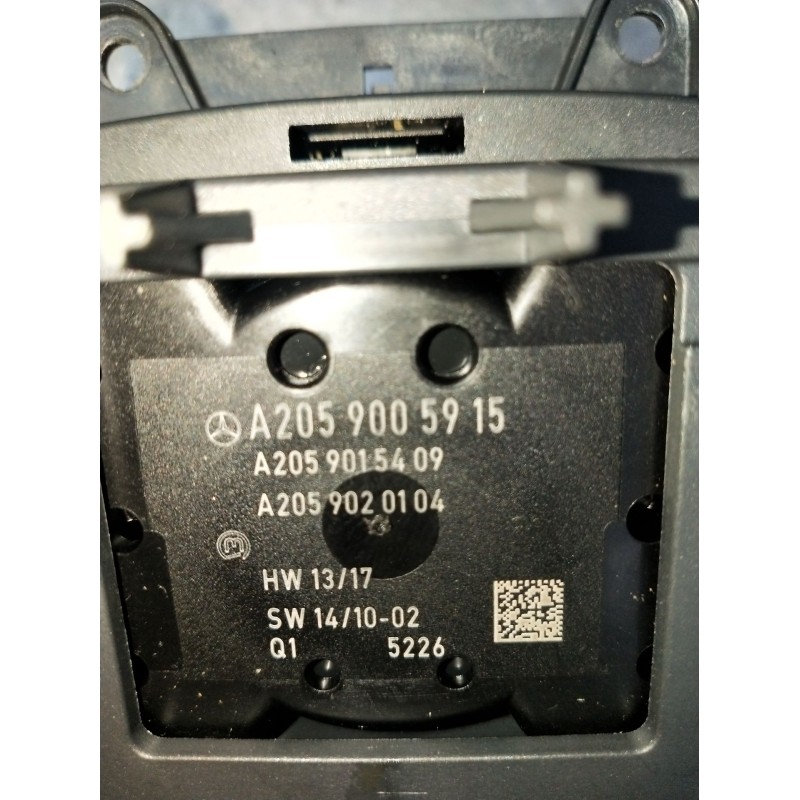 Recambio de mando multifuncion para mercedes-benz clase c (w205) c 400 4-matic (205.066) referencia OEM IAM A2059005915 A2059015