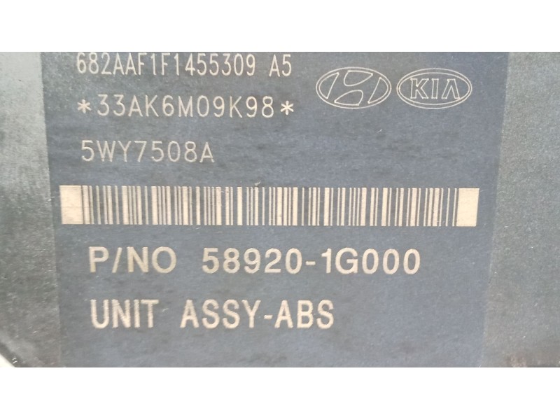 Recambio de abs para kia rio 1.4 ex1 referencia OEM IAM 589201G000 5WY7508A BH60106800 05
