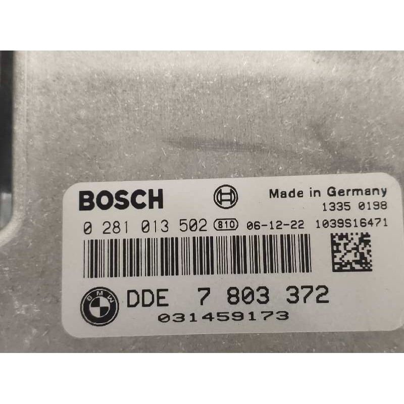 Recambio de centralita motor uce para bmw serie 3 berlina (e90) 318d referencia OEM IAM 0281013502 7803372 13617808124 BOSCH