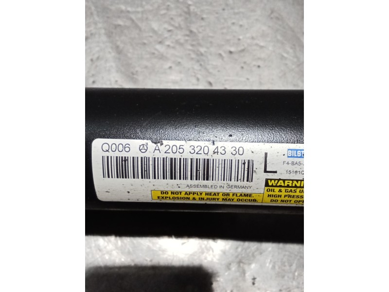 Recambio de amortiguador trasero izquierdo para mercedes-benz clase c (w205) c 400 4-matic (205.066) referencia OEM IAM A2053204