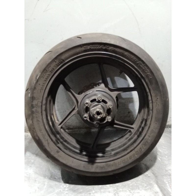 Recambio de llanta para kawasaki ninja zx-6 r/rr ninja zx-6r  (2007--) referencia OEM IAM 190 55 17  LLANTA COMPLETA TRASERA