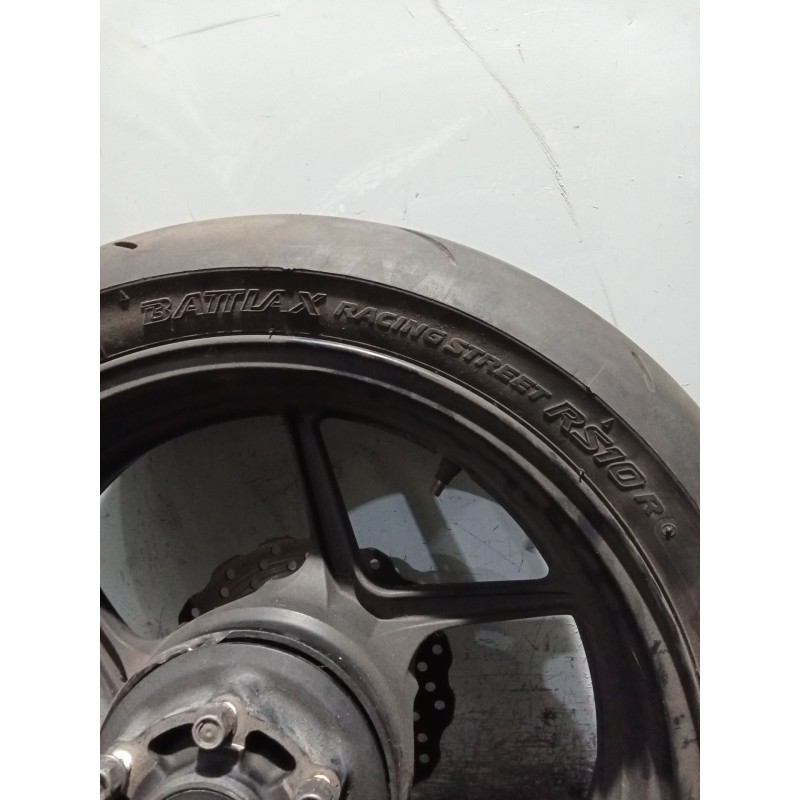 Recambio de llanta para kawasaki ninja zx-6 r/rr ninja zx-6r  (2007--) referencia OEM IAM 190 55 17  LLANTA COMPLETA TRASERA