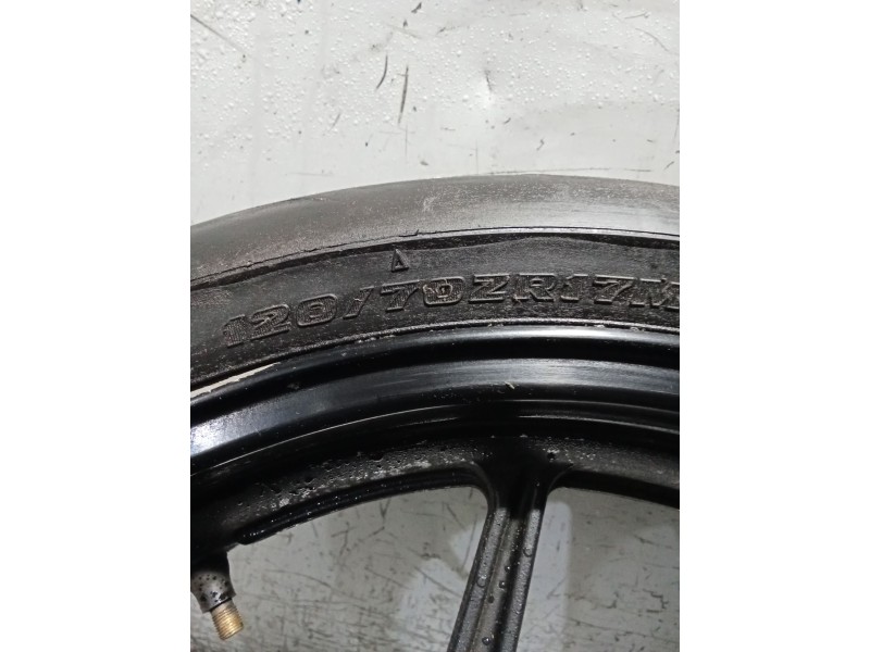 Recambio de llanta para kawasaki ninja zx-6 r/rr ninja zx-6r  (2007--) referencia OEM IAM 120 70 17  LLANTA DELANTERA COMPLETA