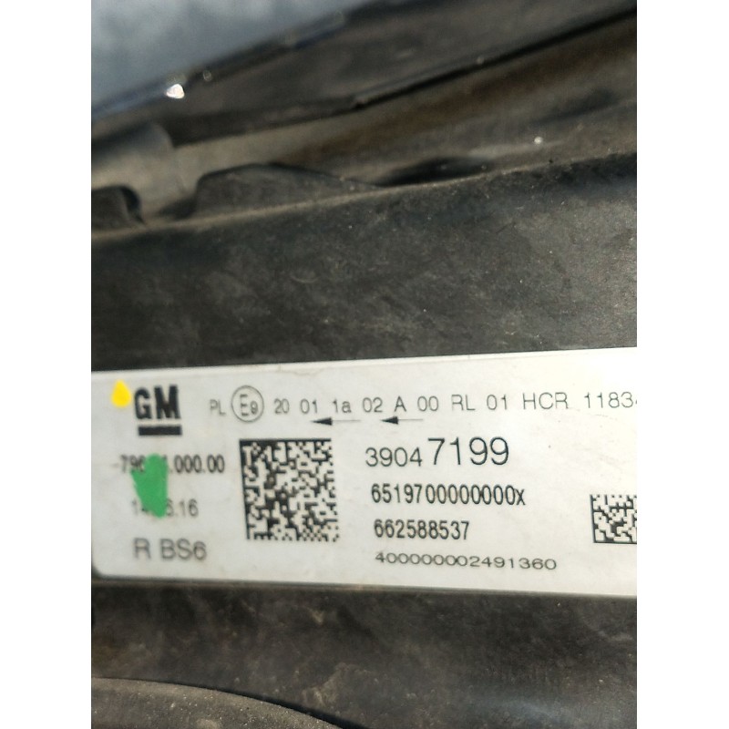 Recambio de faro derecho para opel astra k (b16) 1.6 cdti (68) referencia OEM IAM 39047199 662588537 