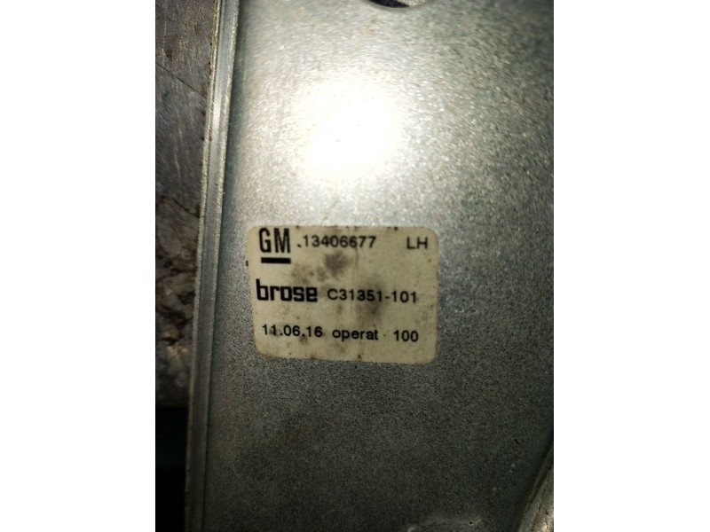 Recambio de elevalunas trasero izquierdo para opel astra k (b16) 1.6 cdti (68) referencia OEM IAM 13406677 5P 