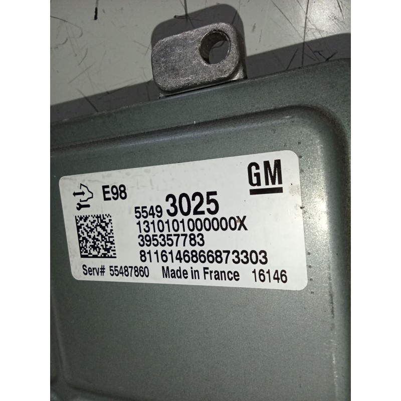 Recambio de centralita motor uce para opel astra k (b16) 1.6 cdti (68) referencia OEM IAM 55493025 395357783 8116146866873303