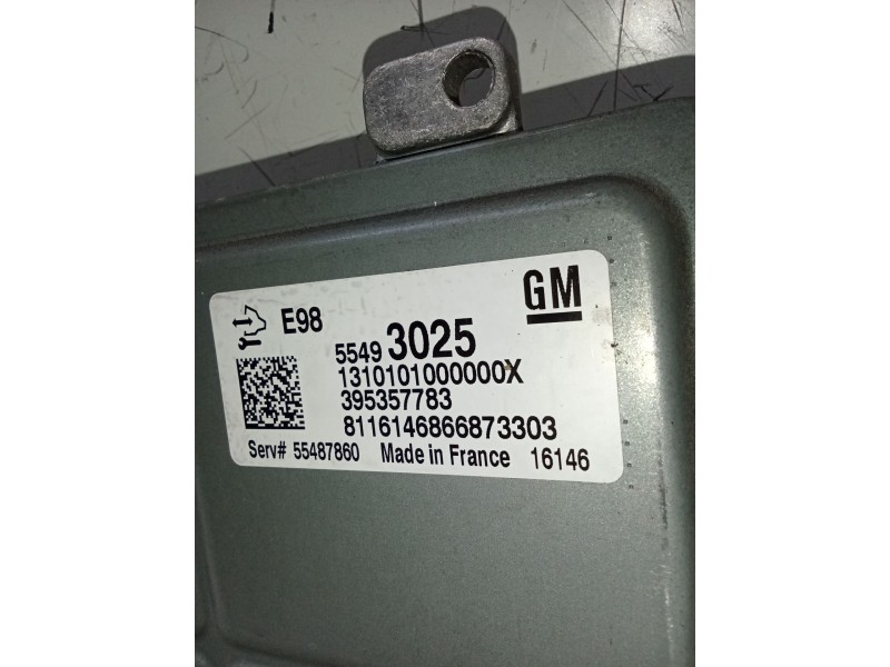Recambio de centralita motor uce para opel astra k (b16) 1.6 cdti (68) referencia OEM IAM 55493025 395357783 8116146866873303