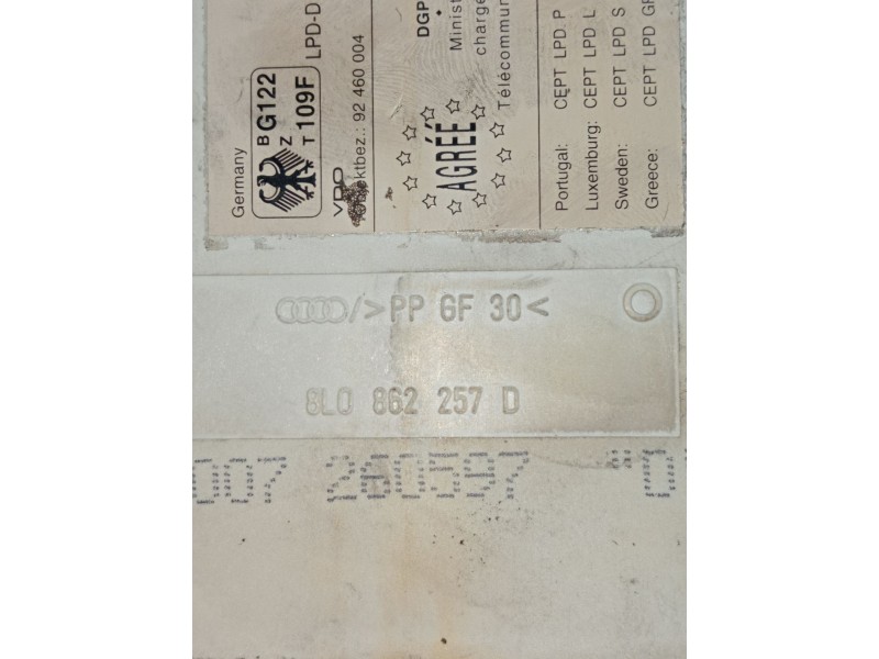 Recambio de compresor cierre centralizado para audi a3 (8l1) 1.9 tdi referencia OEM IAM 8L0862257D  