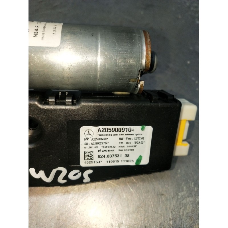 Recambio de motor techo electrico para mercedes-benz clase c (w205) c 400 4-matic (205.066) referencia OEM IAM A2059009104 A2059