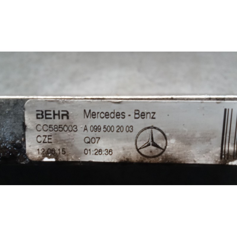 Recambio de intercooler para mercedes-benz clase c (w205) c 400 4-matic (205.066) referencia OEM IAM A0995002003  14
