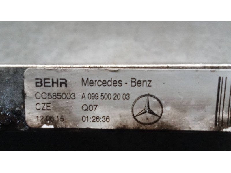 Recambio de intercooler para mercedes-benz clase c (w205) c 400 4-matic (205.066) referencia OEM IAM A0995002003  14