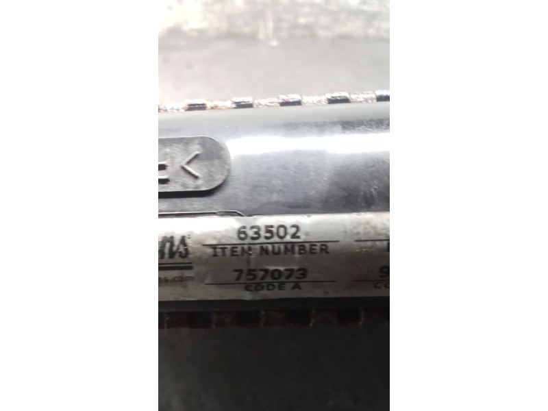 Recambio de radiador agua para peugeot 206+ referencia OEM IAM 63502  09