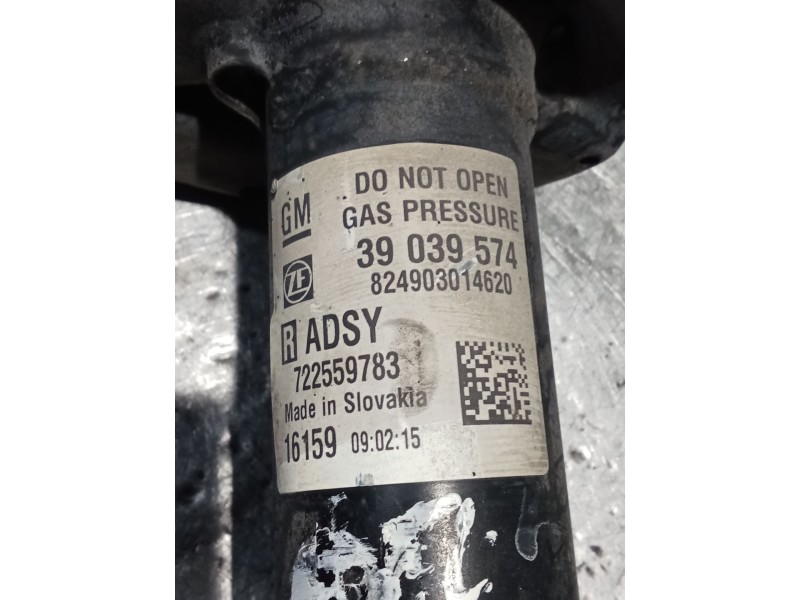 Recambio de amortiguador delantero derecho para opel astra k (b16) 1.6 cdti (68) referencia OEM IAM 39039574 722559783 