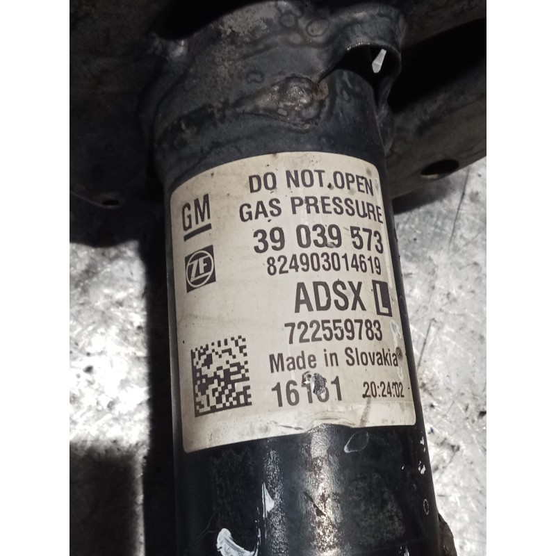 Recambio de amortiguador delantero izquierdo para opel astra k (b16) 1.6 cdti (68) referencia OEM IAM 39039573 722559783 