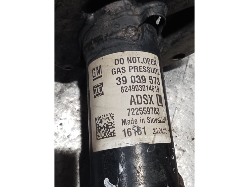 Recambio de amortiguador delantero izquierdo para opel astra k (b16) 1.6 cdti (68) referencia OEM IAM 39039573 722559783 